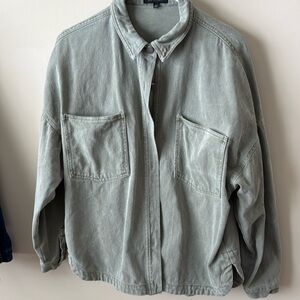 Blu Pepper Olive denim shirt/jacket